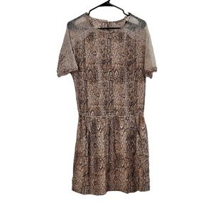 Bcbgmaxazria snake print romper